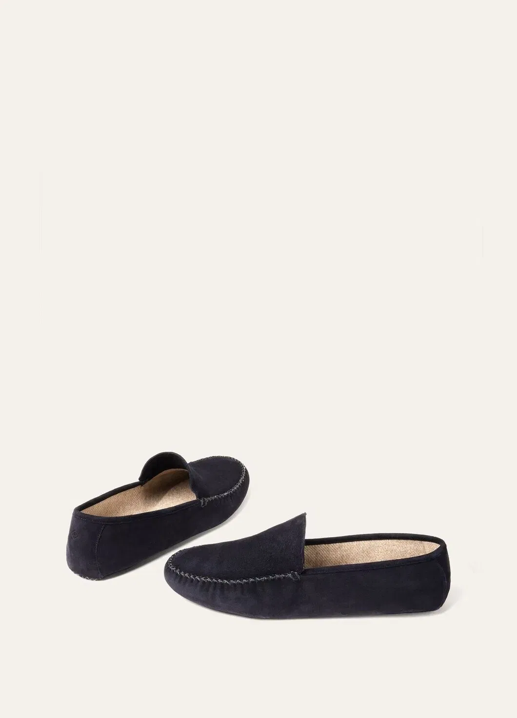 LoroPiana Maurice Slipper Blue Navy