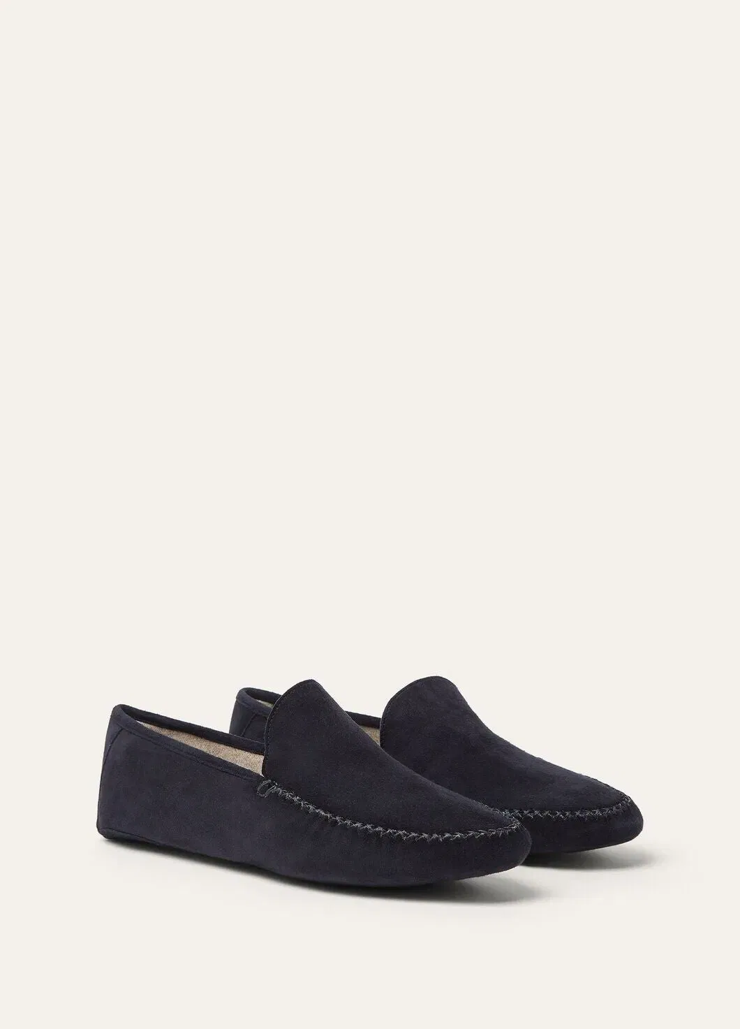 LoroPiana Maurice Slipper Blue Navy