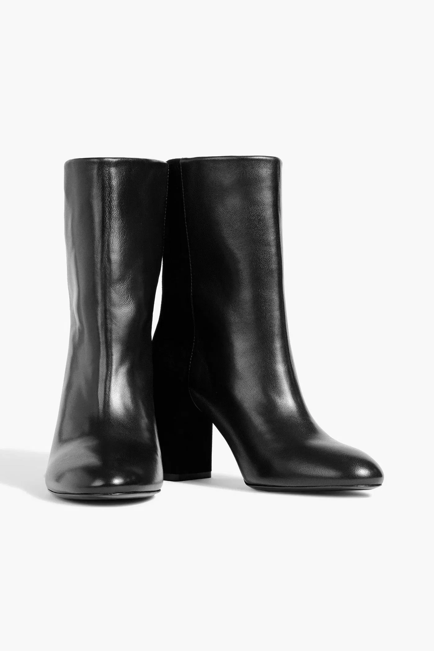 Stuart Weitzman Leather And Suede Ankle Boots Black Women's