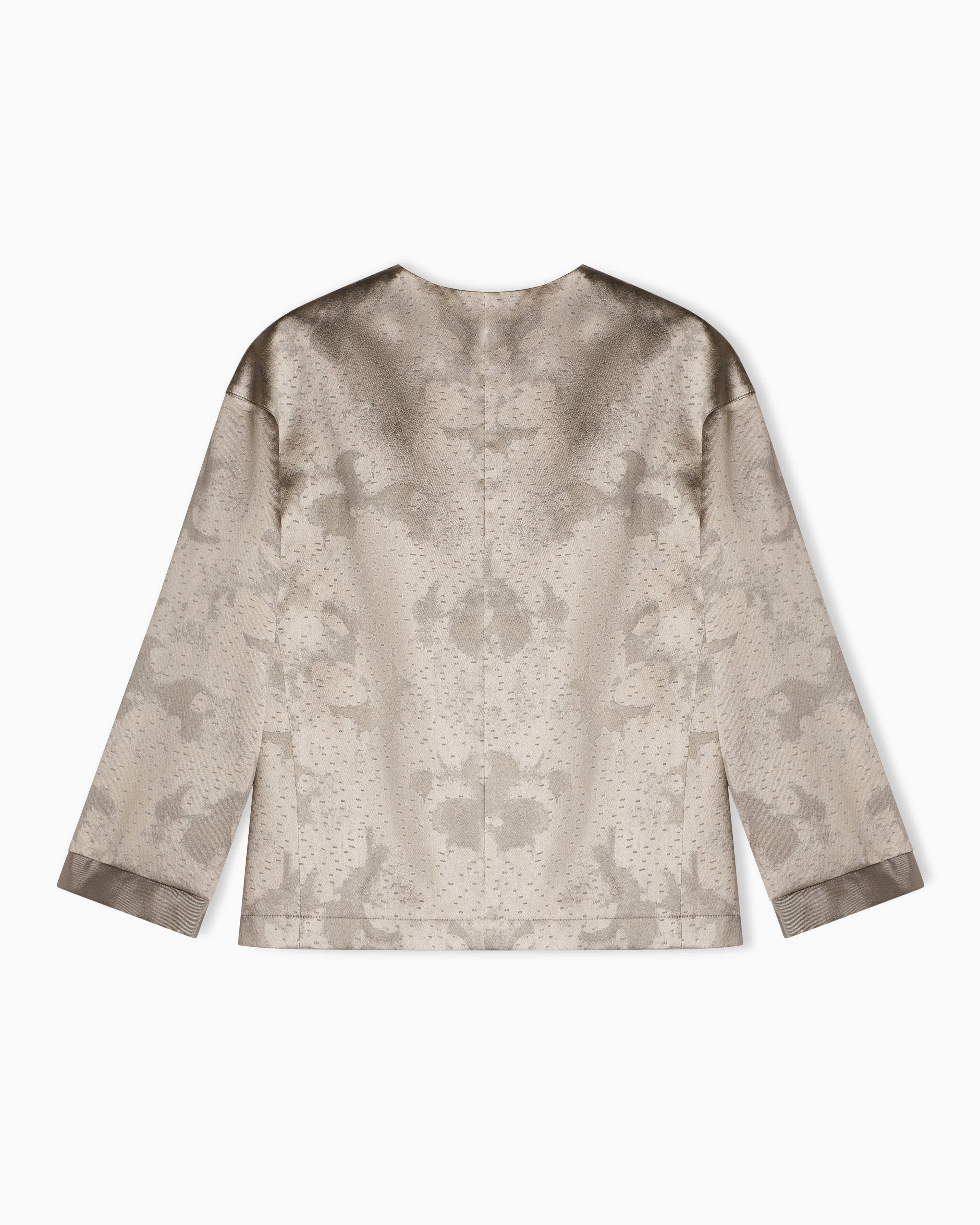 Emporio Armani camo flower jacquard fabric jacket