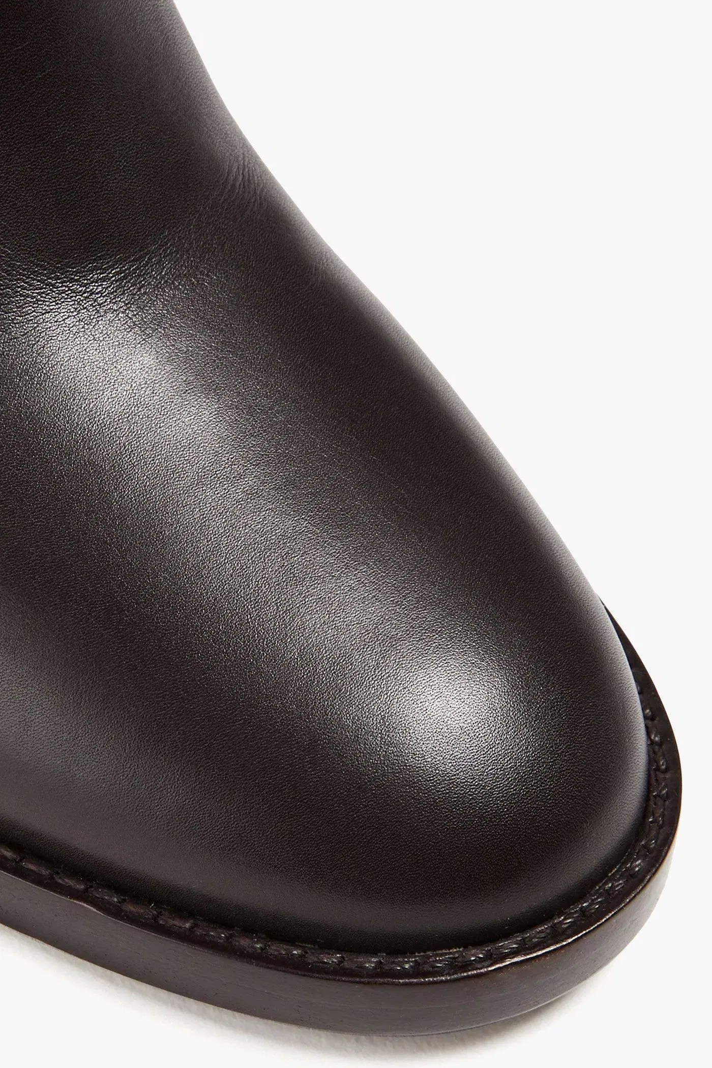 Gianvito Rossi Leather Knee Boots Dark Brown Women's