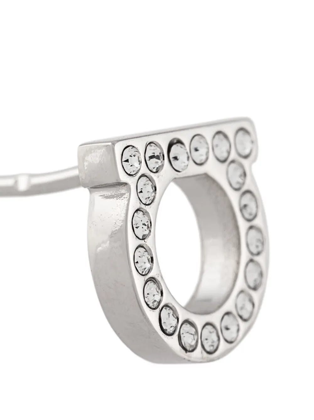 Gancini crystal embellished stud earrings