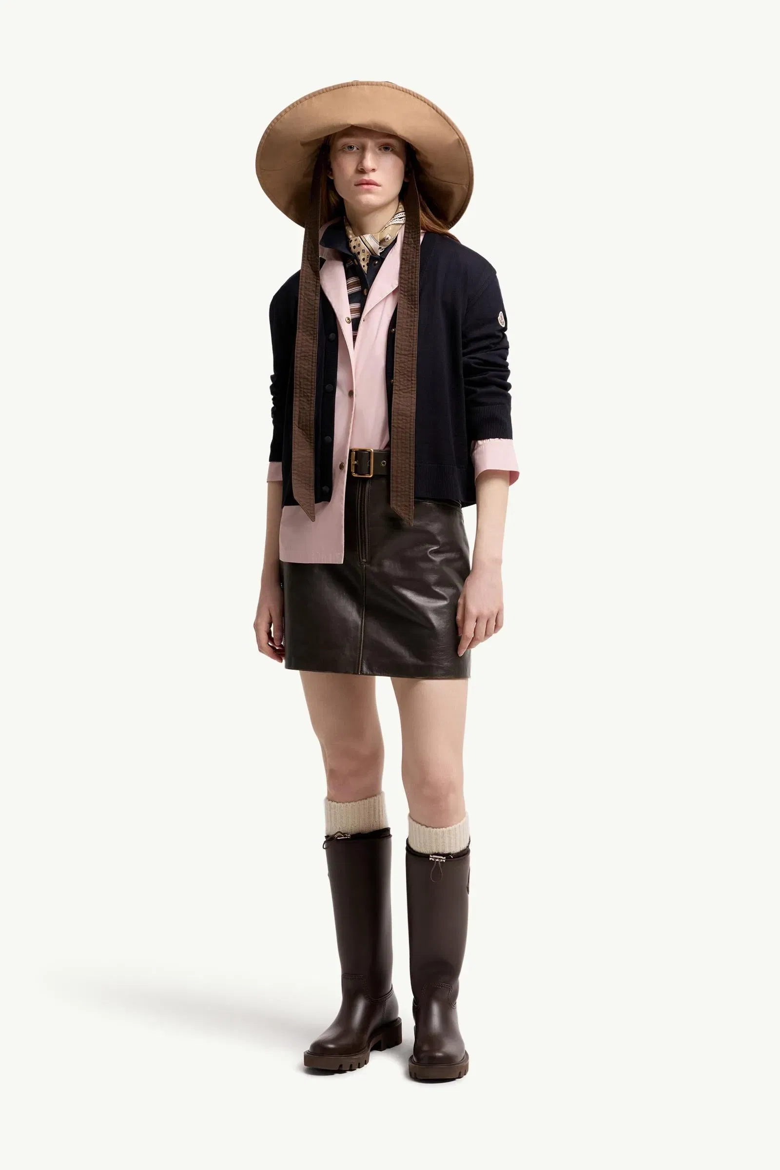 Moncler Wool Cardigan Navy Blue Navy Blue