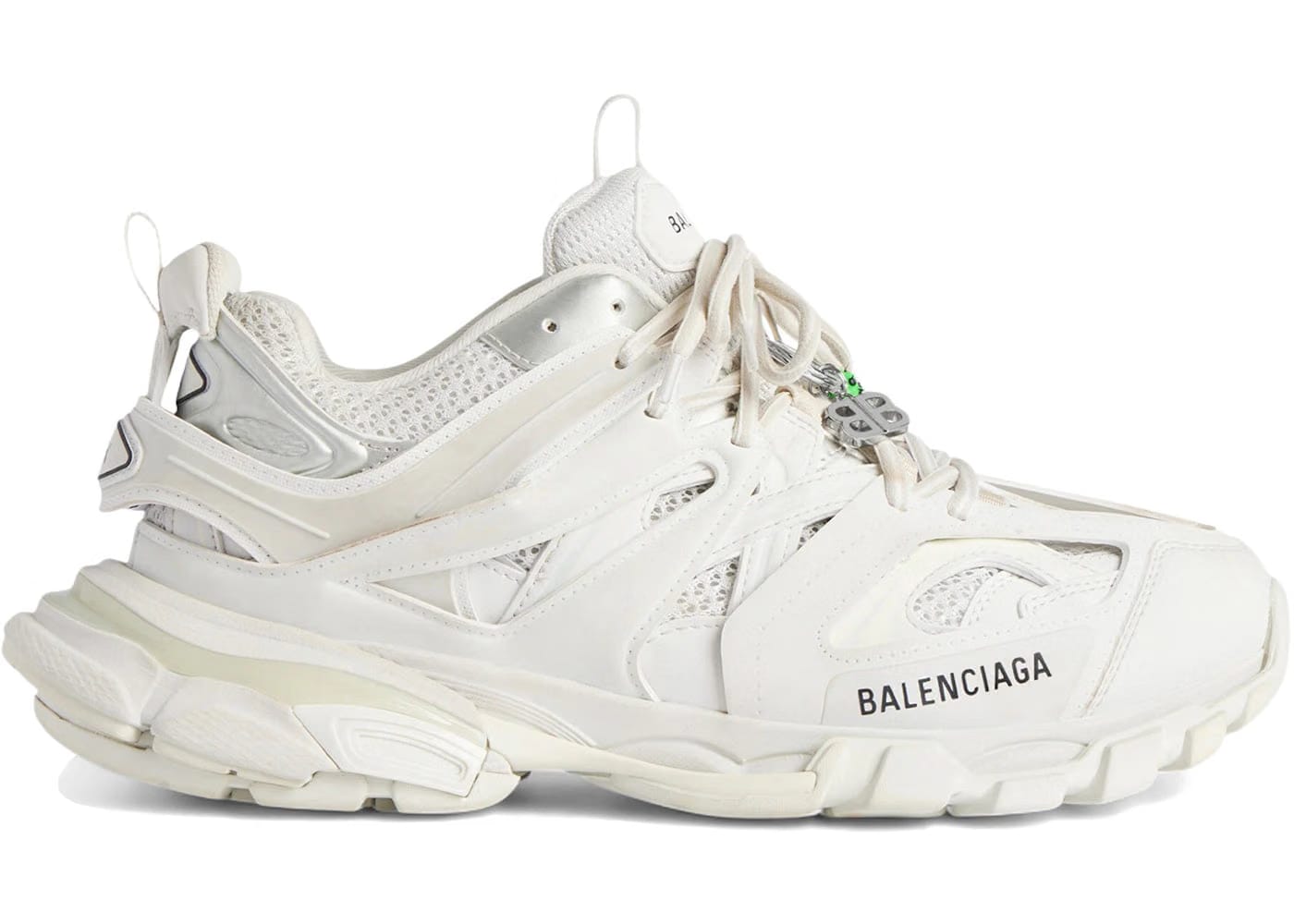 Balenciaga Track Sneaker With Charms In White