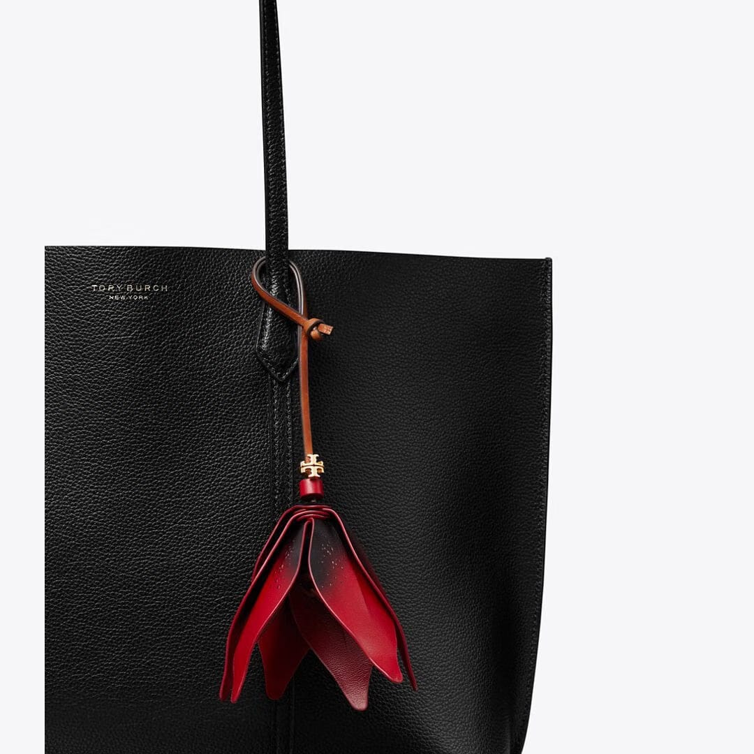 Tory Burch Flower Bag Charm Red