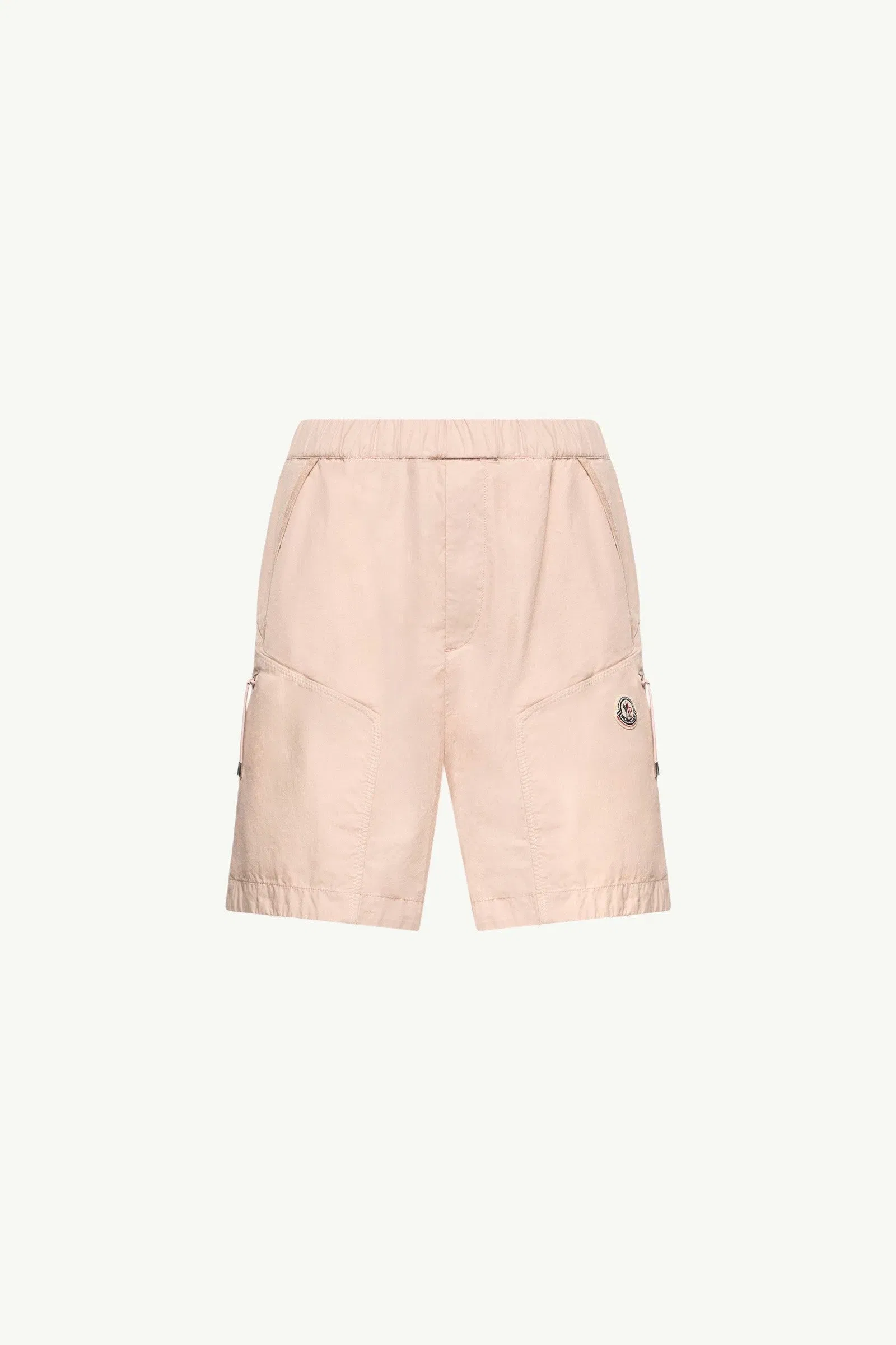 Moncler Cotton Poplin Bermuda Shorts Light Pink Light Pink