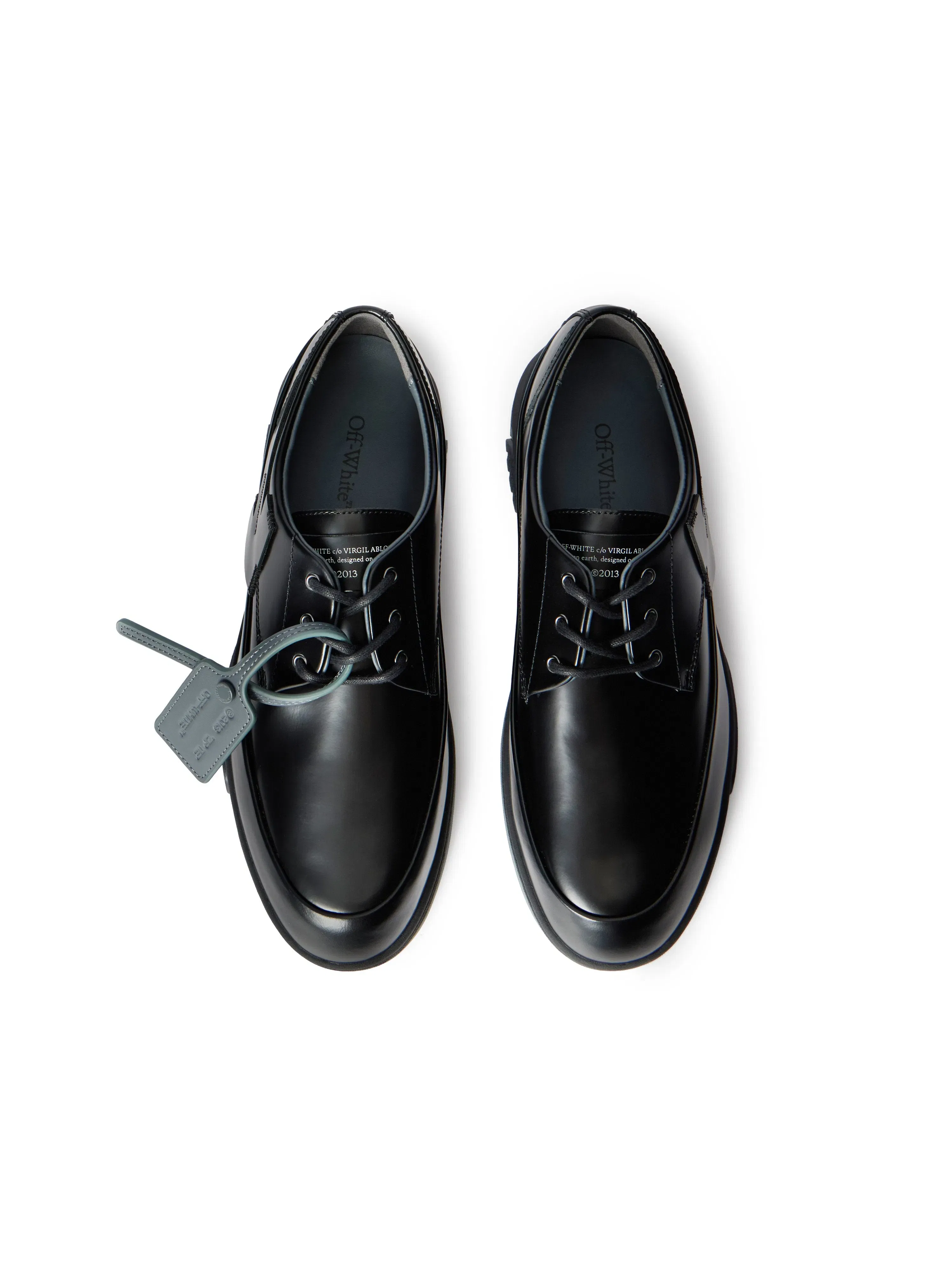 Off-White Derby Leather Shoes Black