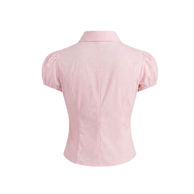 Elara Voss Juliette Tie Blush Shirt