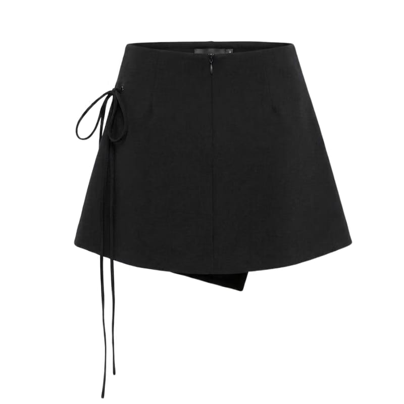 Elara Voss Vienna Black Wrap Skort