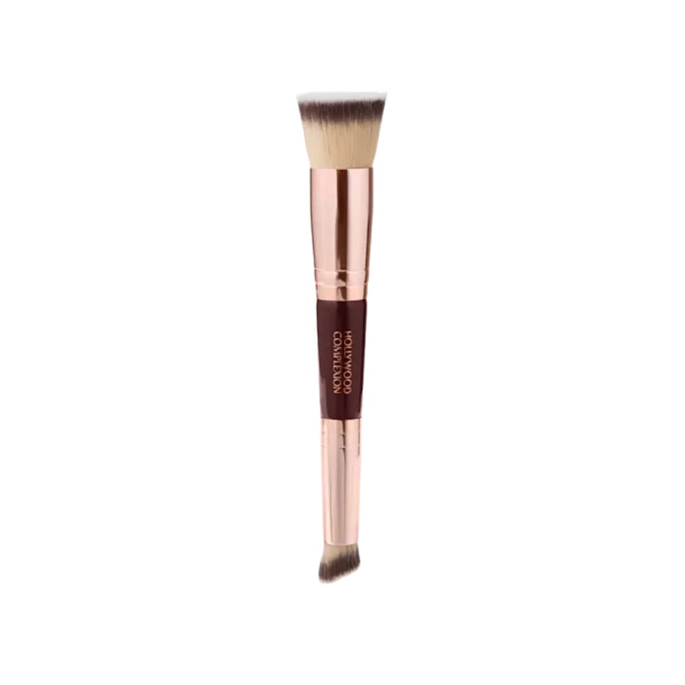 Charlotte Tilbury Hollywood Complexion Brush Rose Gold & Night Crimson