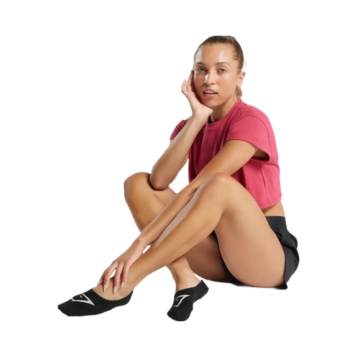 Gymshark No Show Socks 3pk "Black"