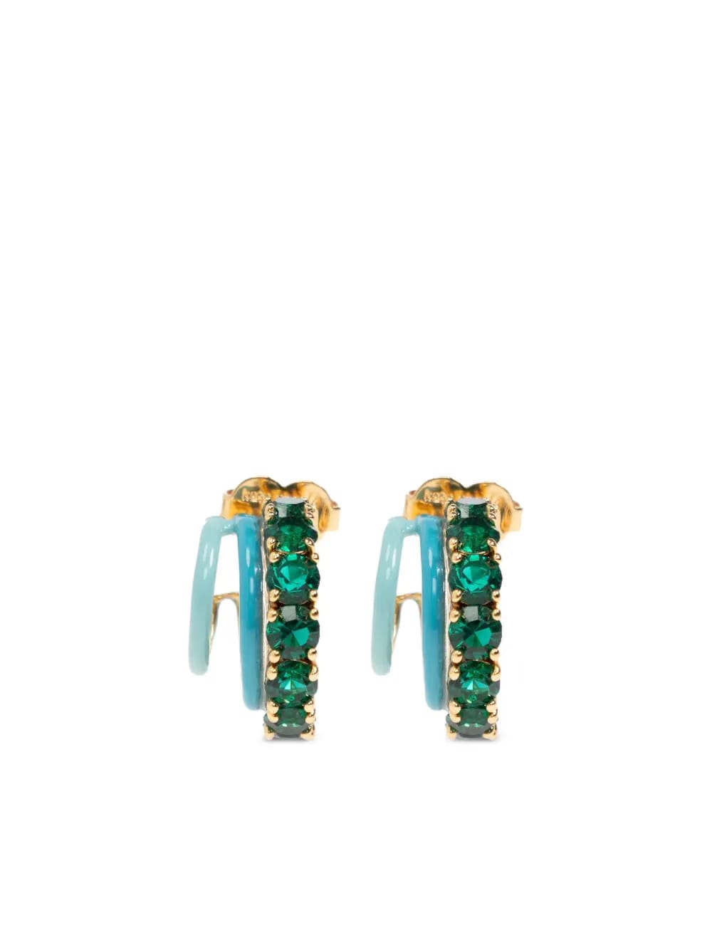 sparkling crystals earrings