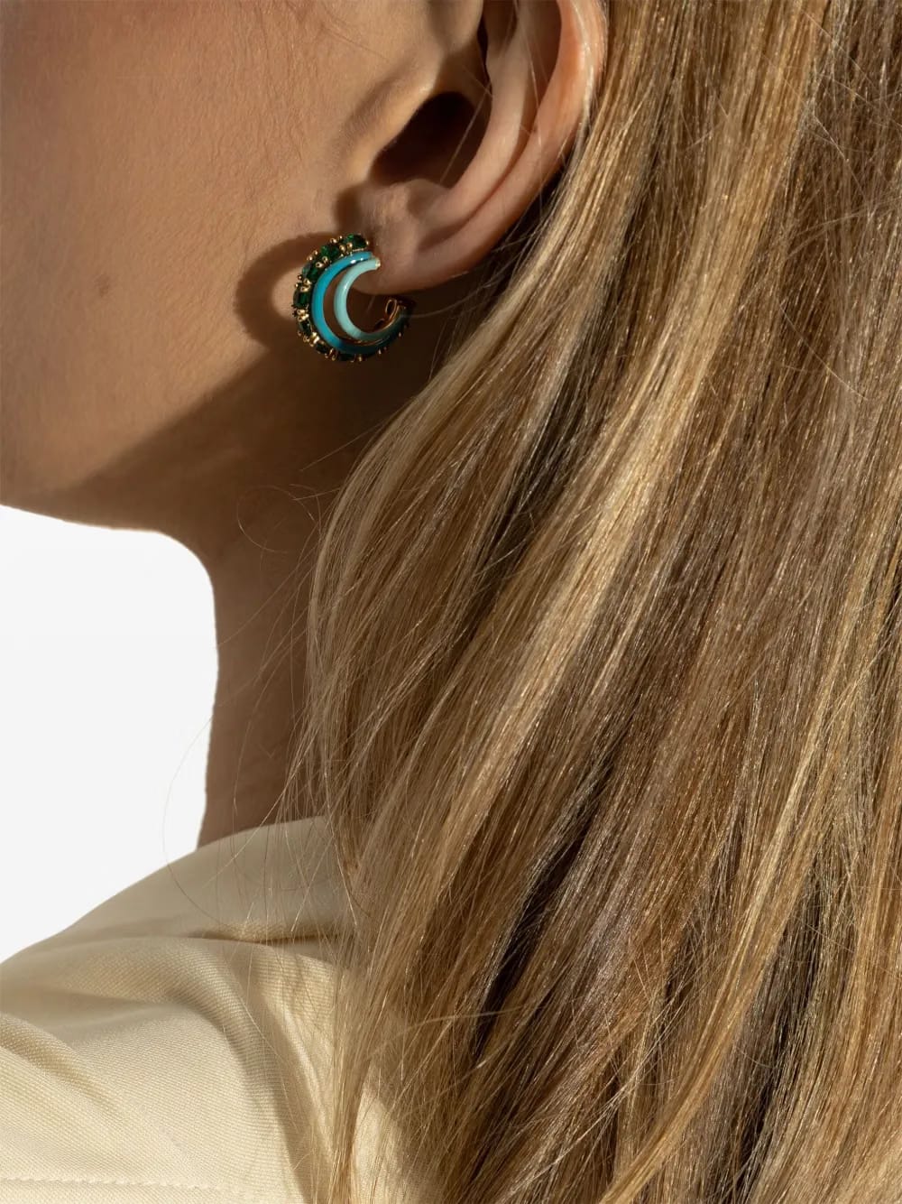 sparkling crystals earrings