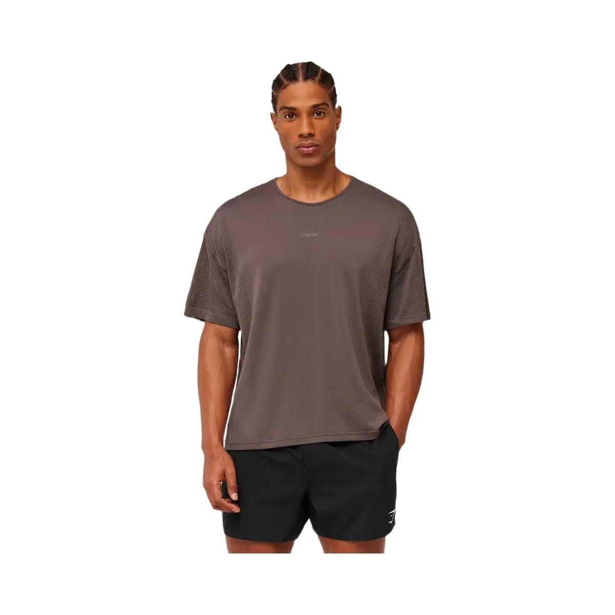 Gymshark Distance Seamless T-Shirt "Cool Brown Cool Brown"