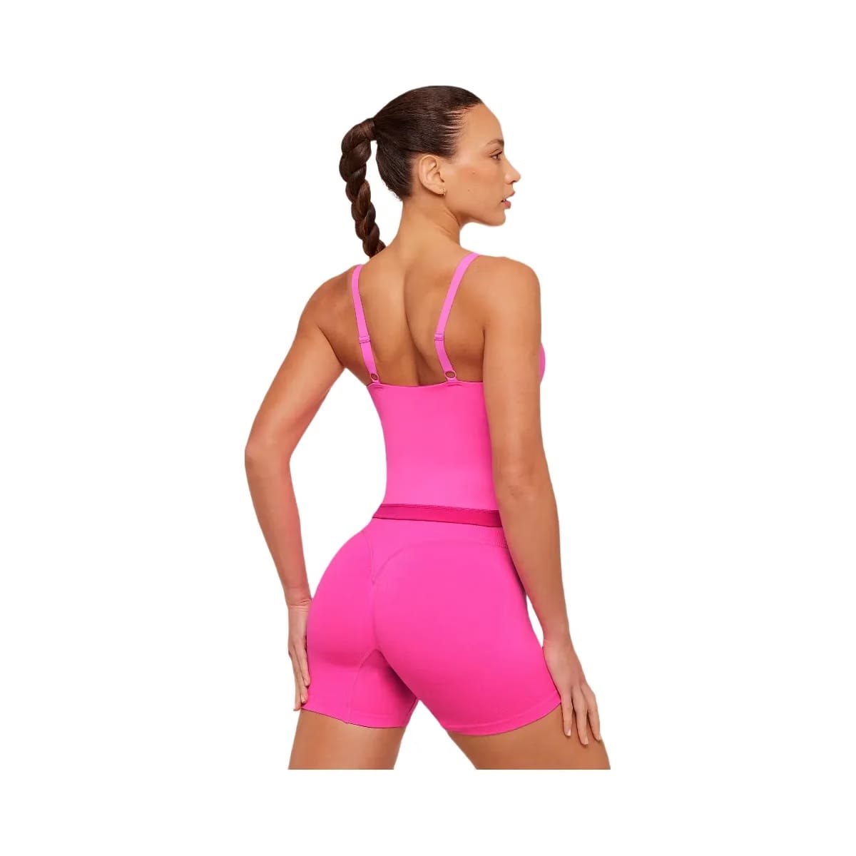 Gymshark Interval Seamless Midi Tank "Electric Pink Super-Set Pink"