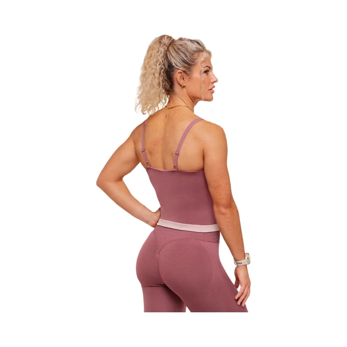 Gymshark Interval Seamless Midi Tank "Reset Pink Light Pink"