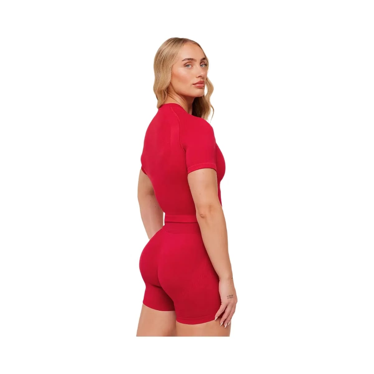 Gymshark Lift Seamless Short Sleeve Top "Carmine Red"