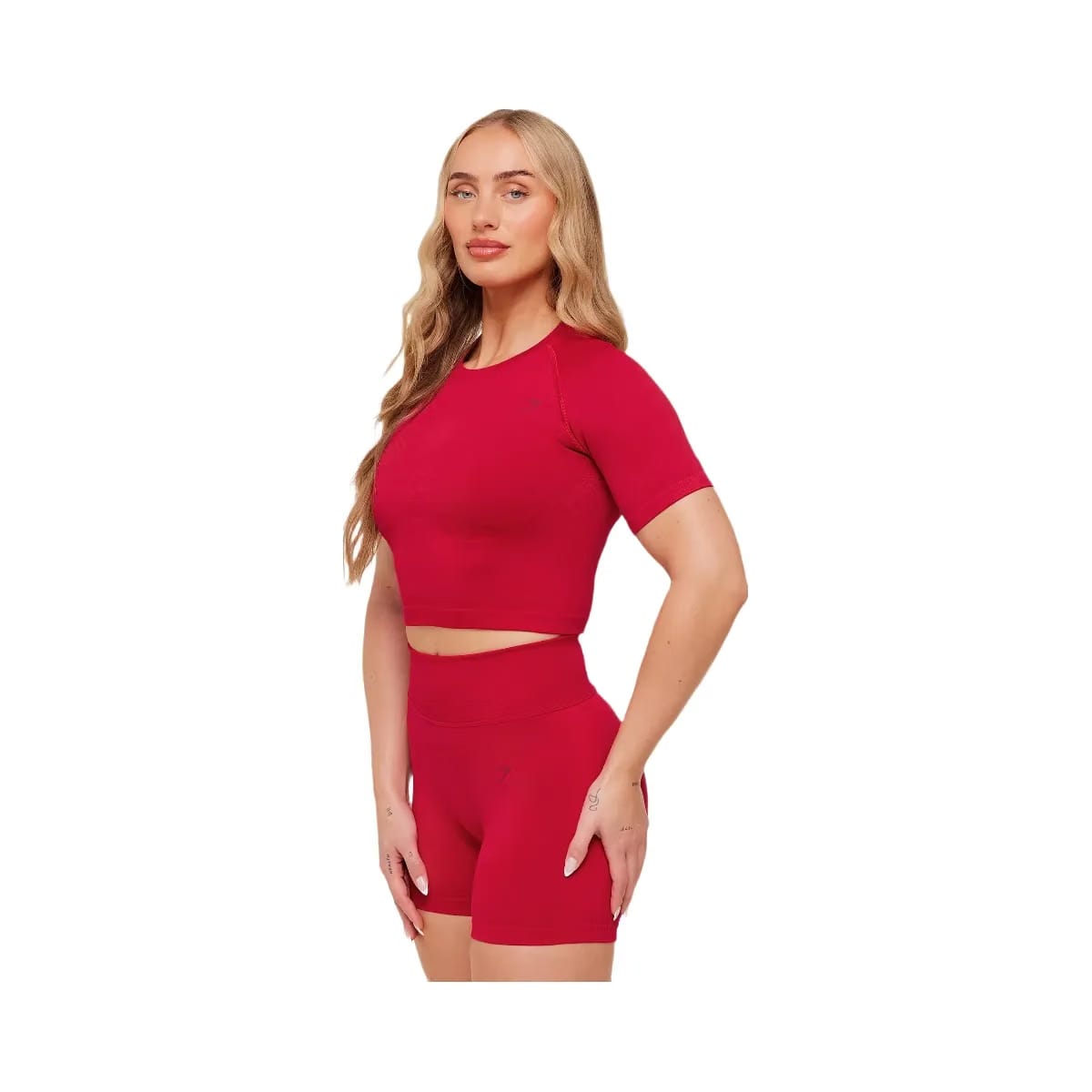Gymshark Lift Seamless Short Sleeve Top "Carmine Red"