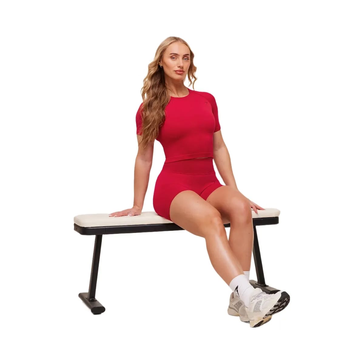 Gymshark Lift Seamless Short Sleeve Top "Carmine Red"