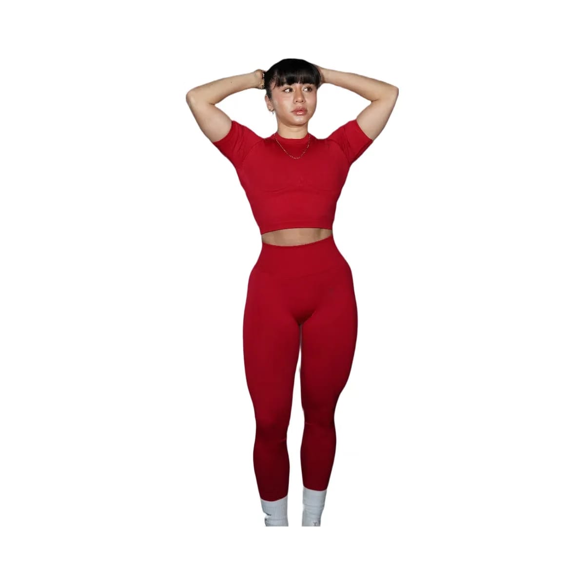 Gymshark Lift Seamless Short Sleeve Top "Carmine Red"
