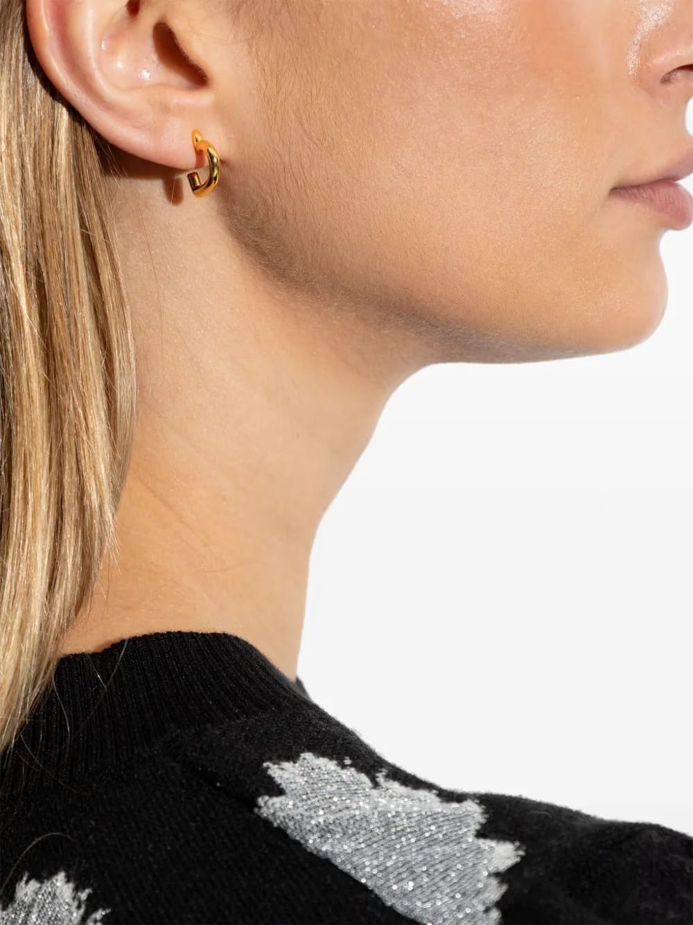 Heart You hoop earrings