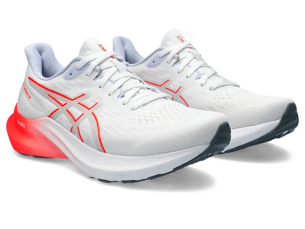 Asics GT 2000 12 White Sunrise Red