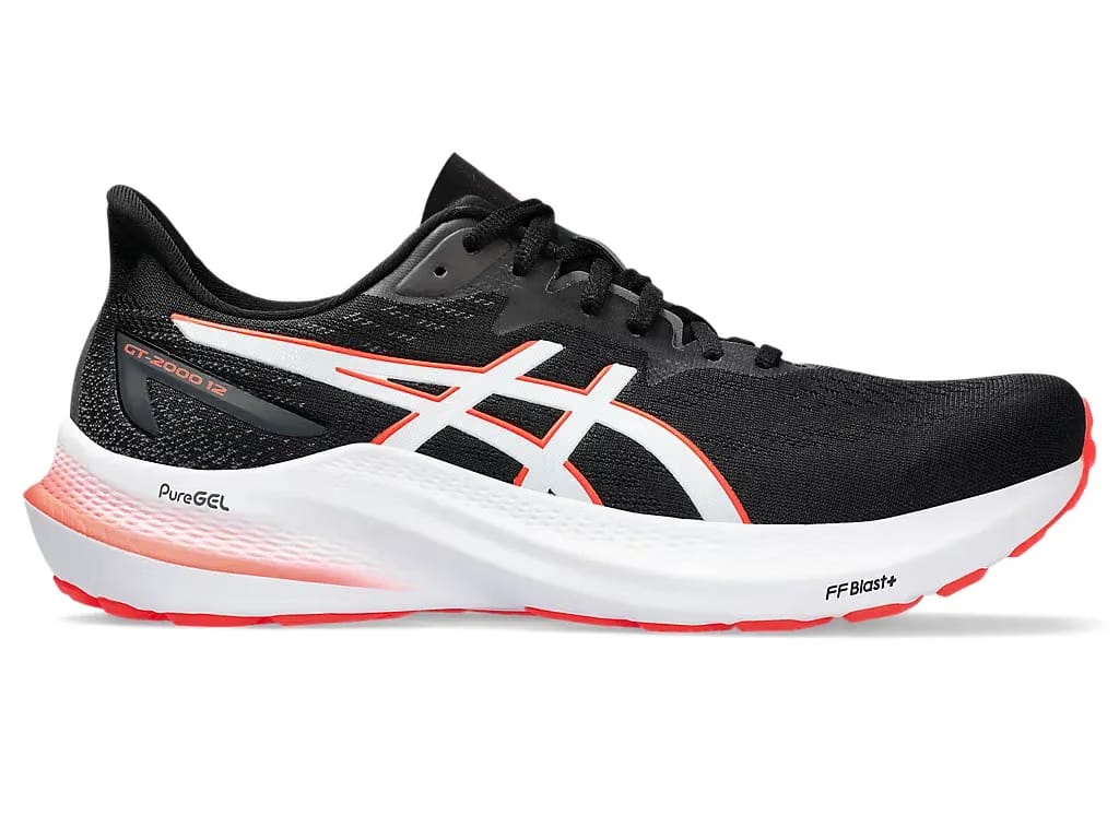 Asics GT 2000 12 Black Sunrise Red