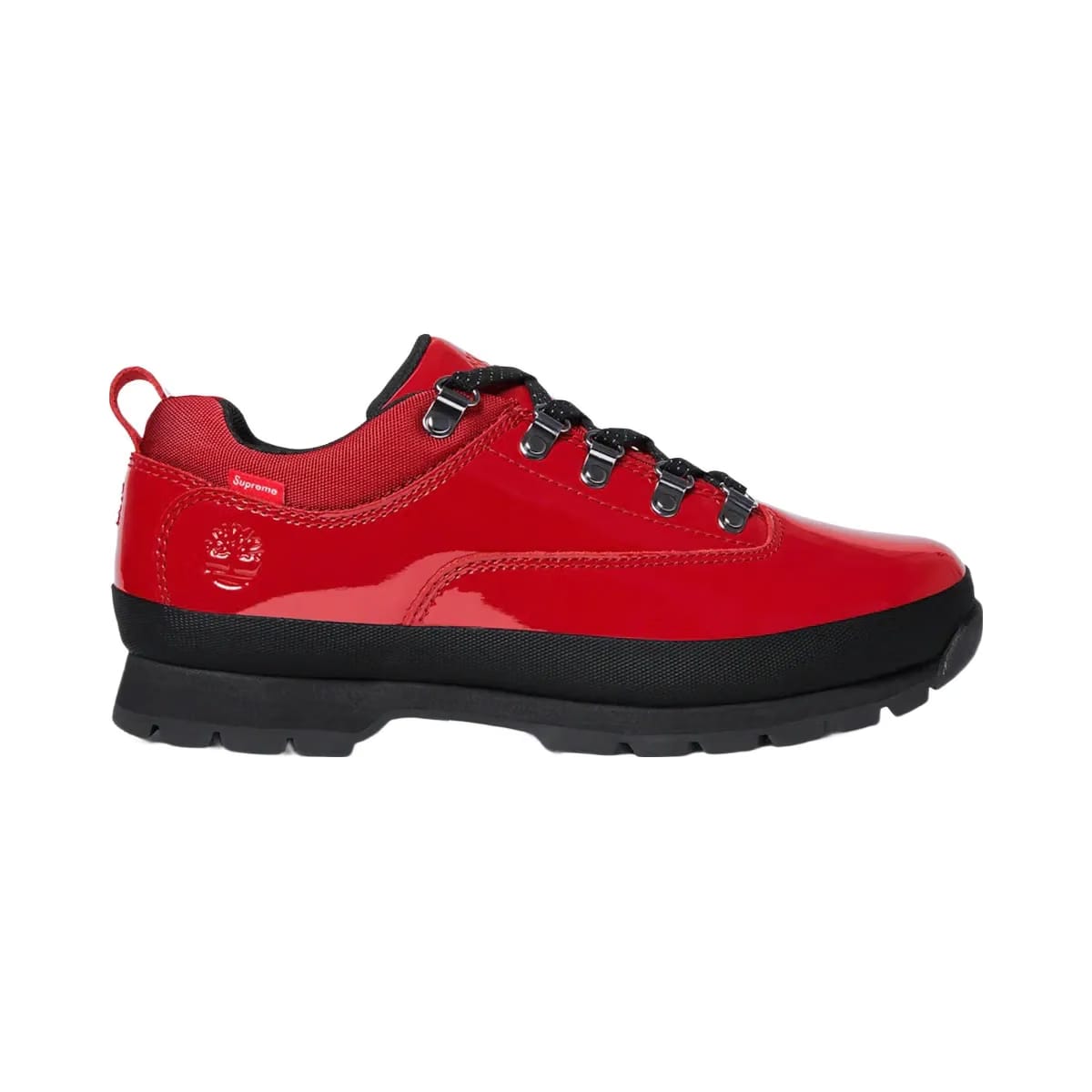 Timberland Euro Hiker Low Supreme Patent Leather Red