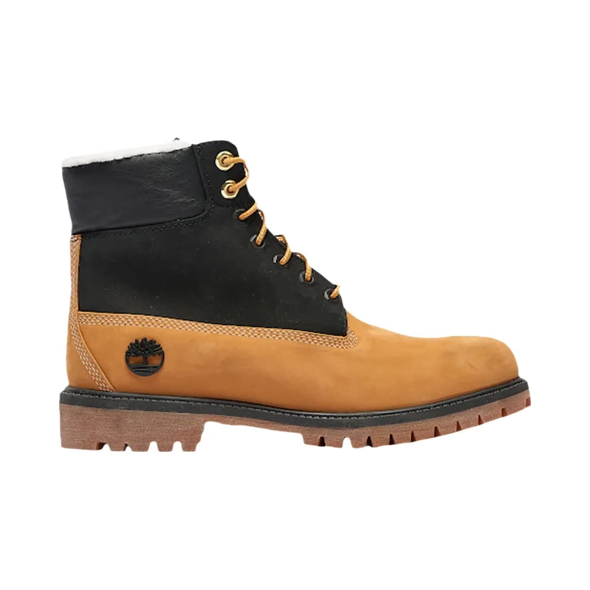 Timberland 6" Premium Boot Shearling Wheat Black