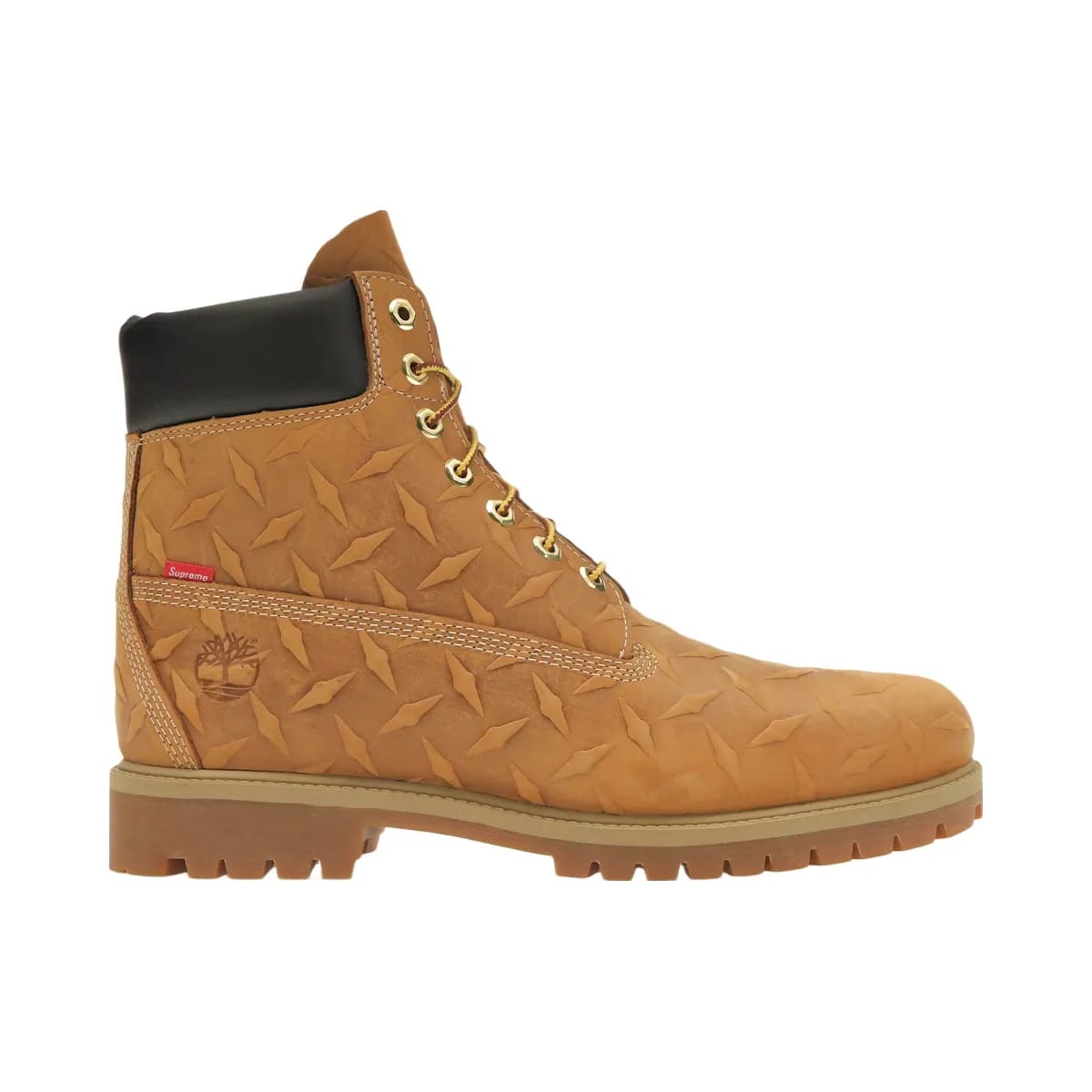 Timberland 6" Premium Waterproof Boot Supreme Diamond Plate Wheat