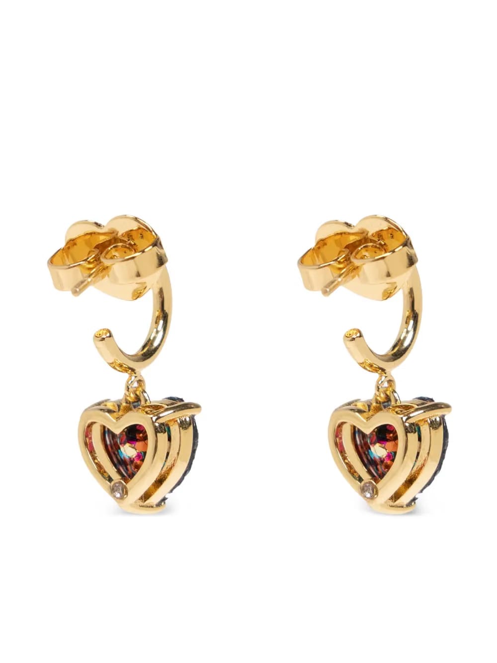 my love glitter heart earrings