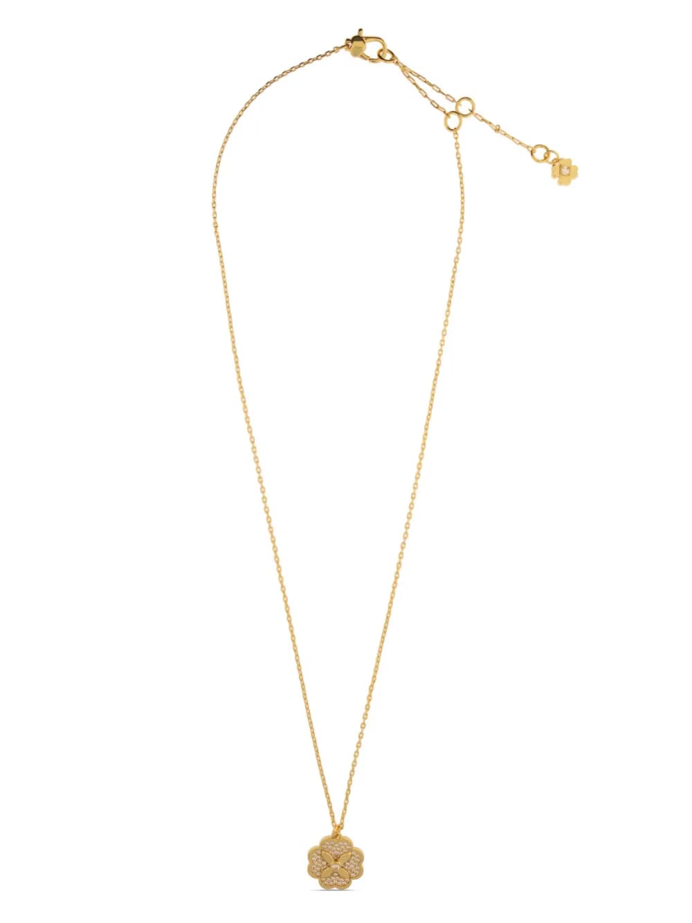 floral zirconium necklace