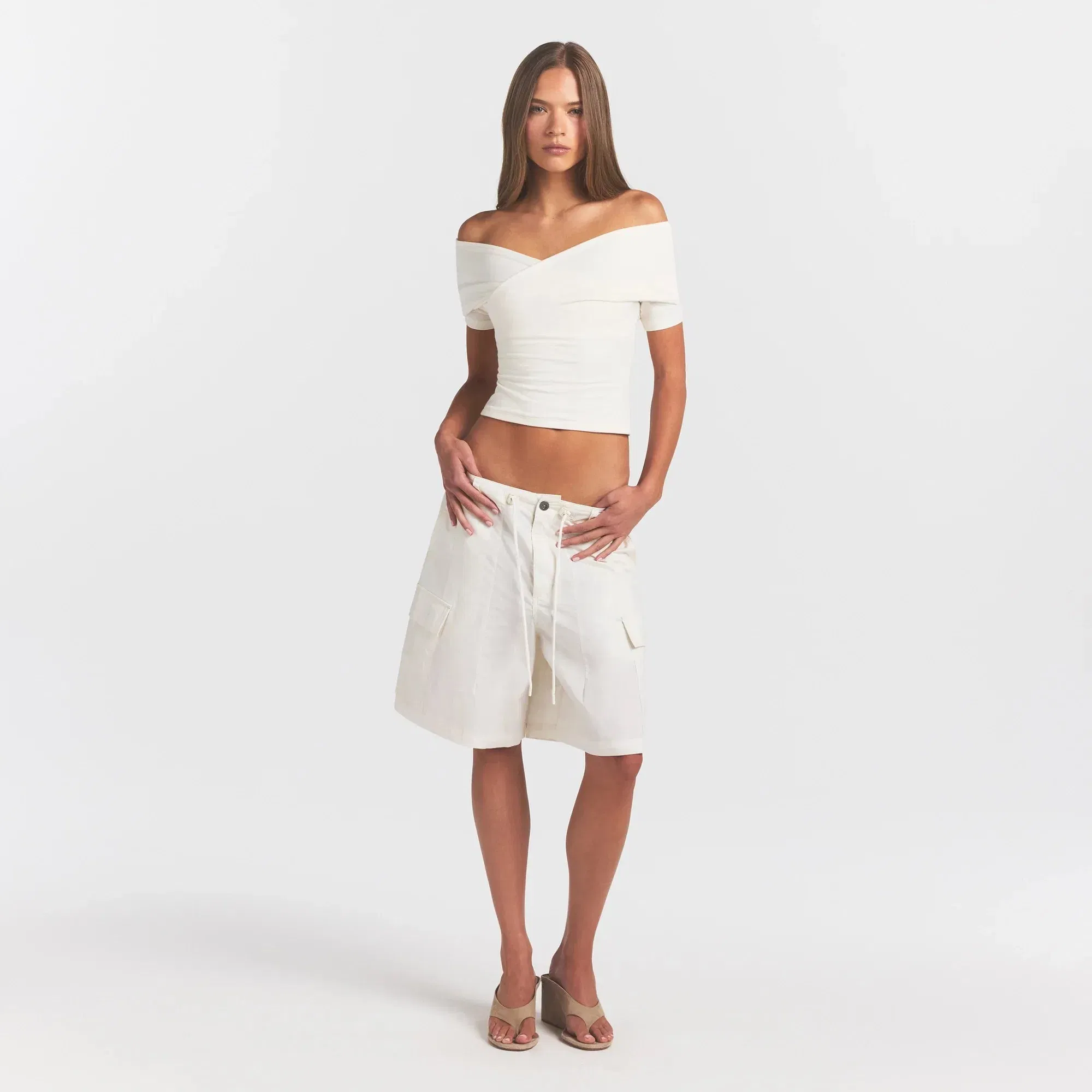 Cotton Jersey Wrap Top