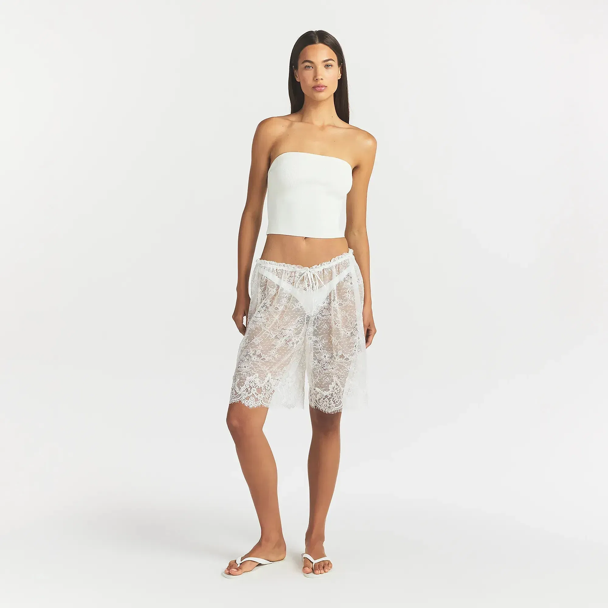 Ultra Fine Lace Long Short