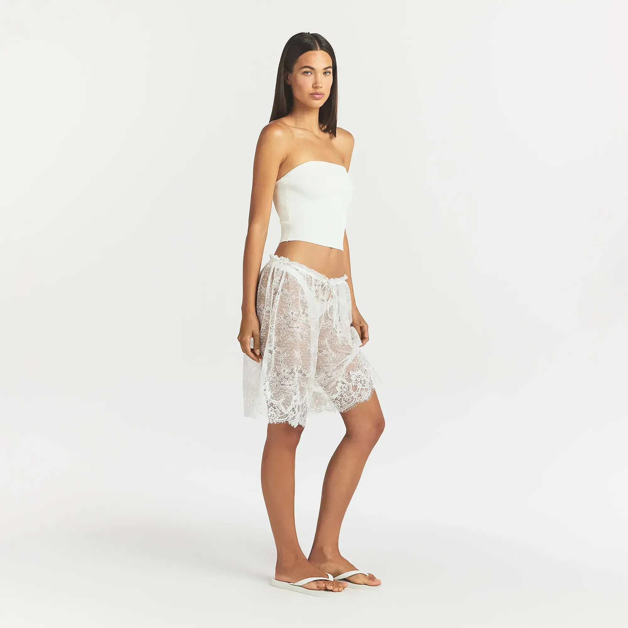 Ultra Fine Lace Long Short