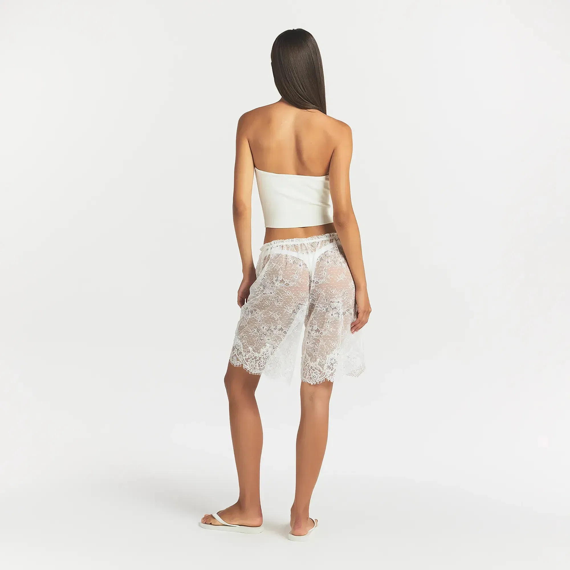 Ultra Fine Lace Long Short