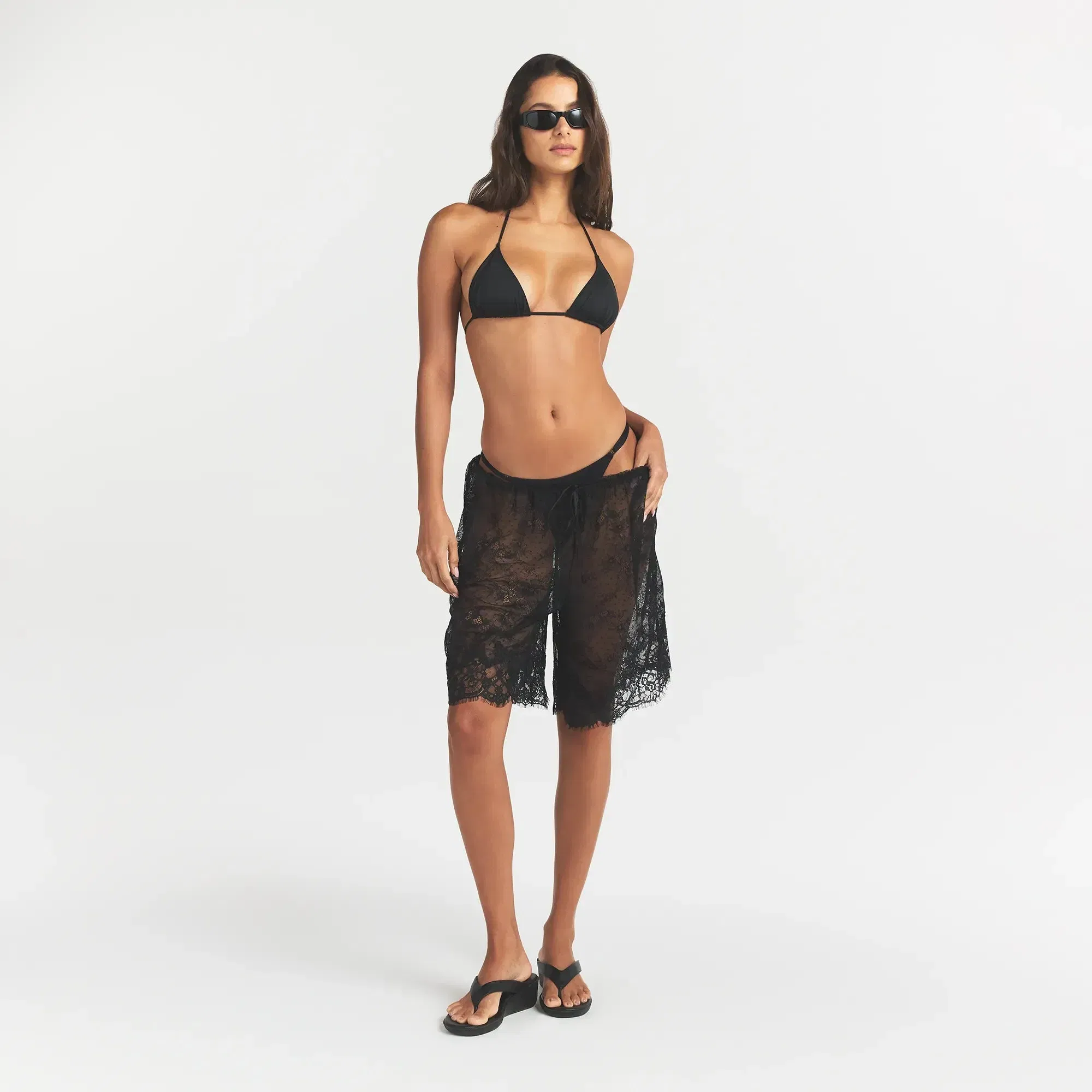 Ultra Fine Lace Long Short