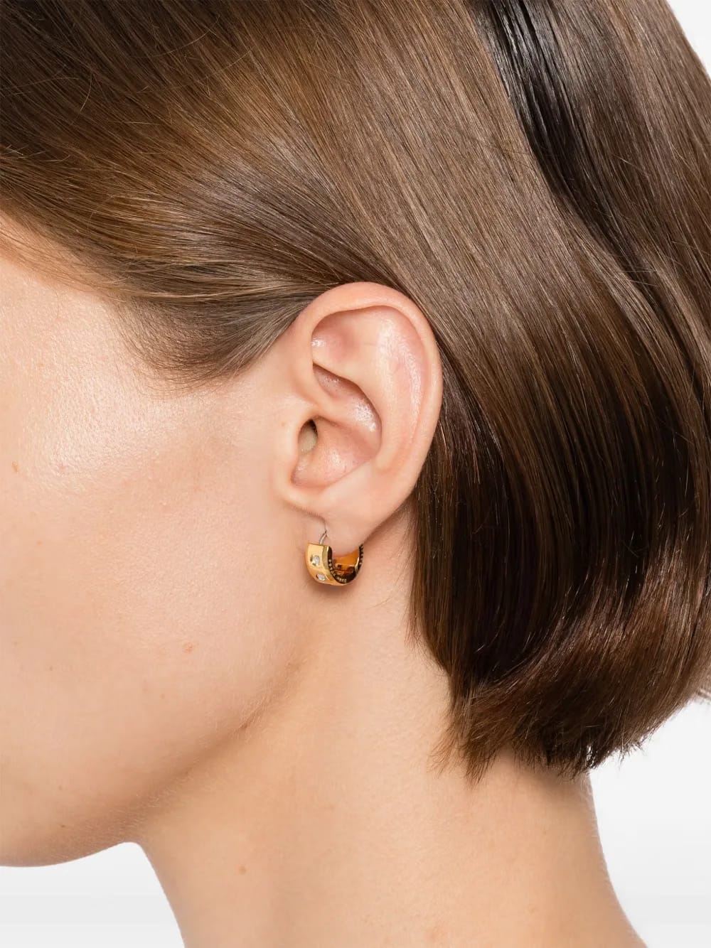 Set In Stone Chunky Huggies earrings