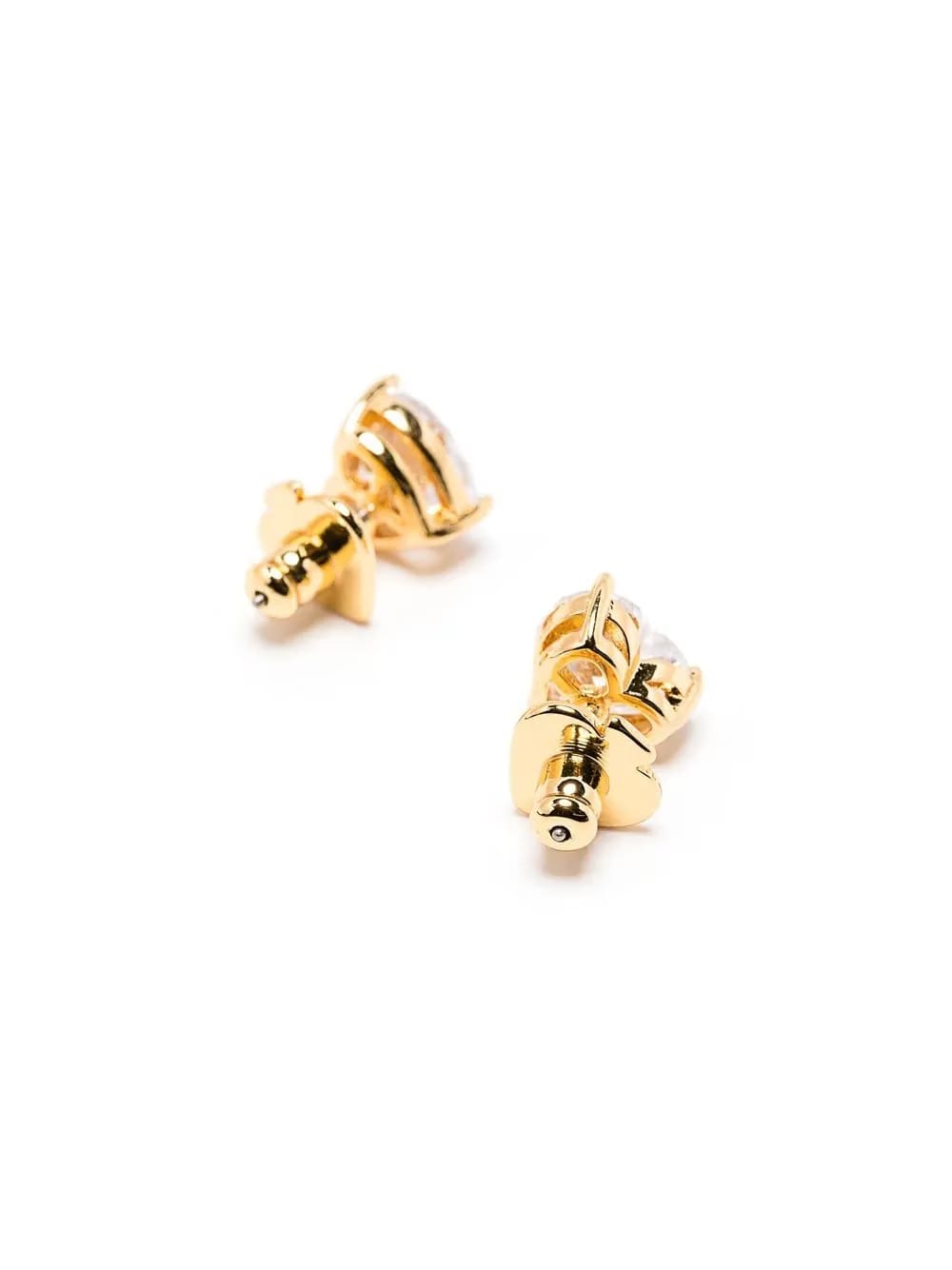 crystal heart-stud earrings