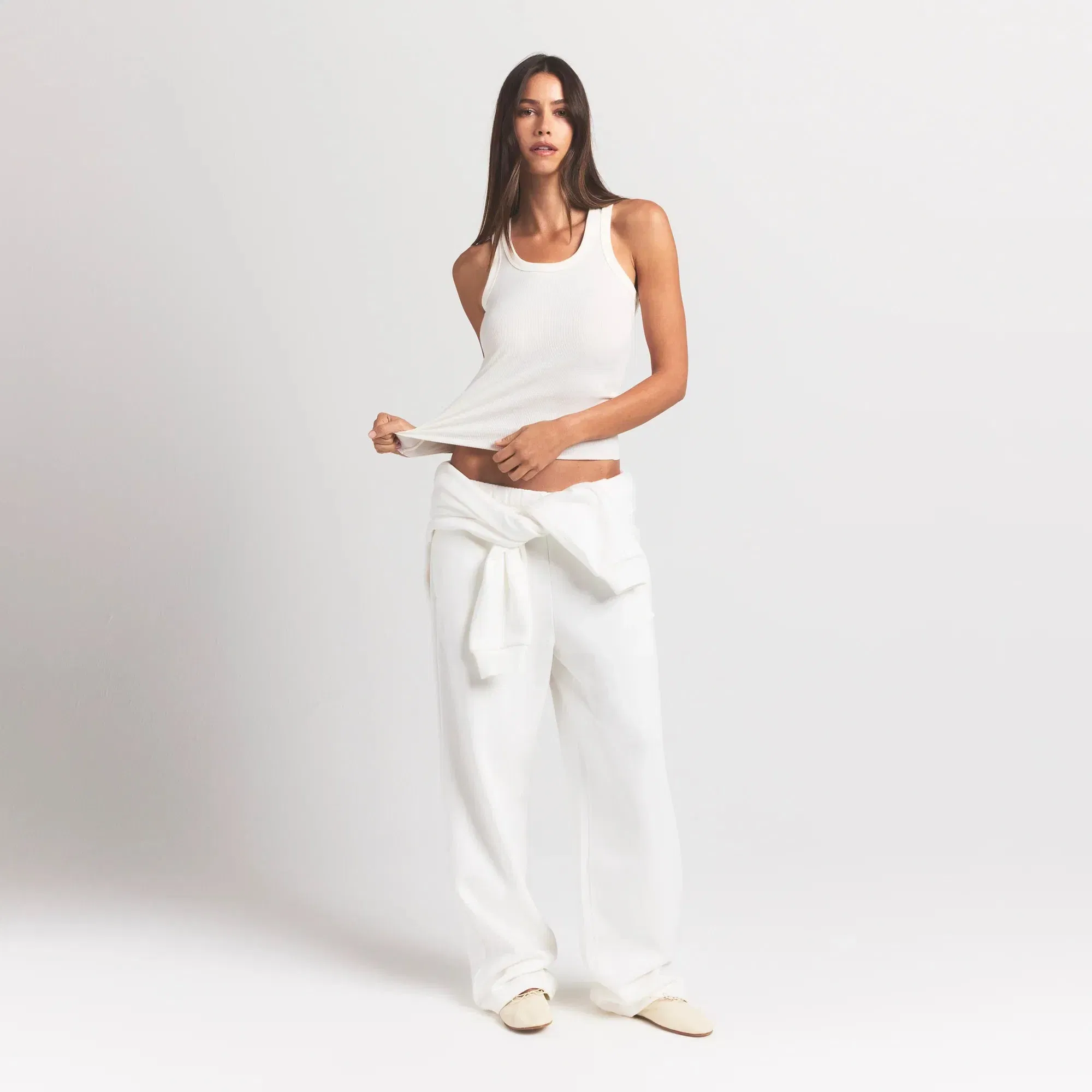 Cotton Fleece Classic Straight Leg Pant
