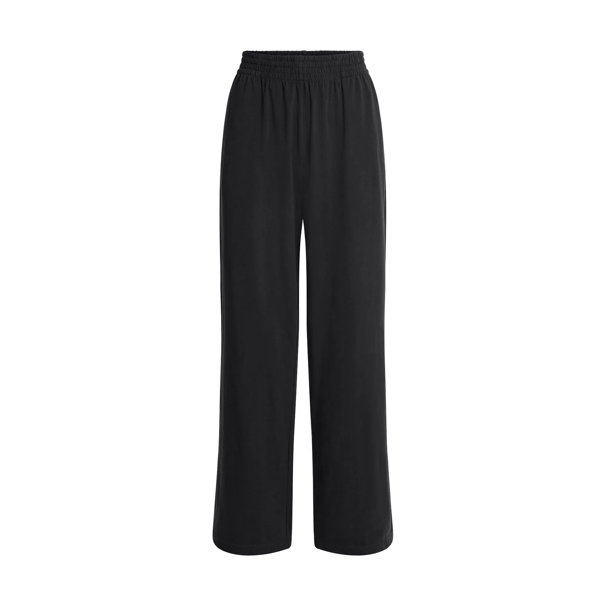 Cotton Jersey Wide Leg Pant