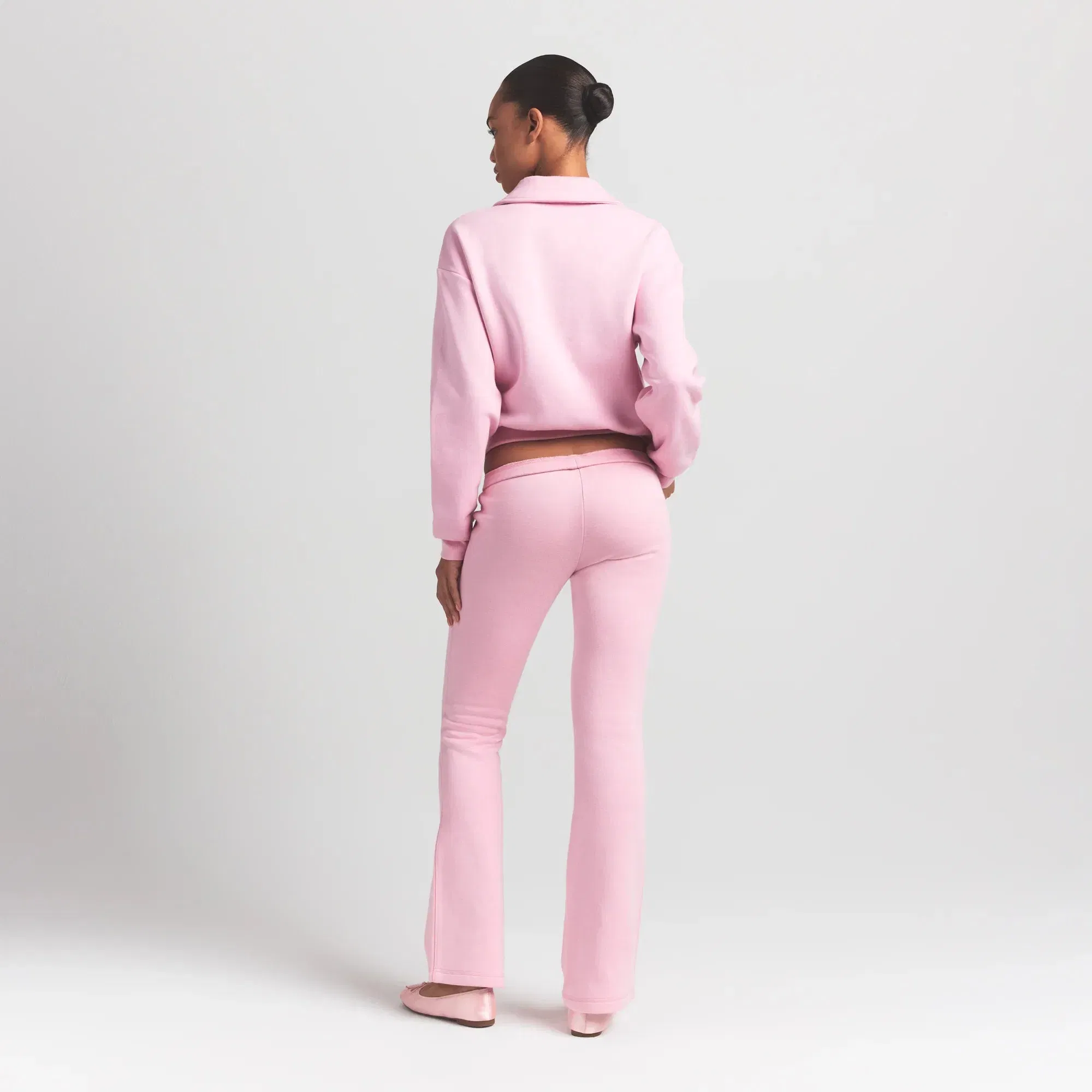 Cotton Fleece Polo Sweatshirt