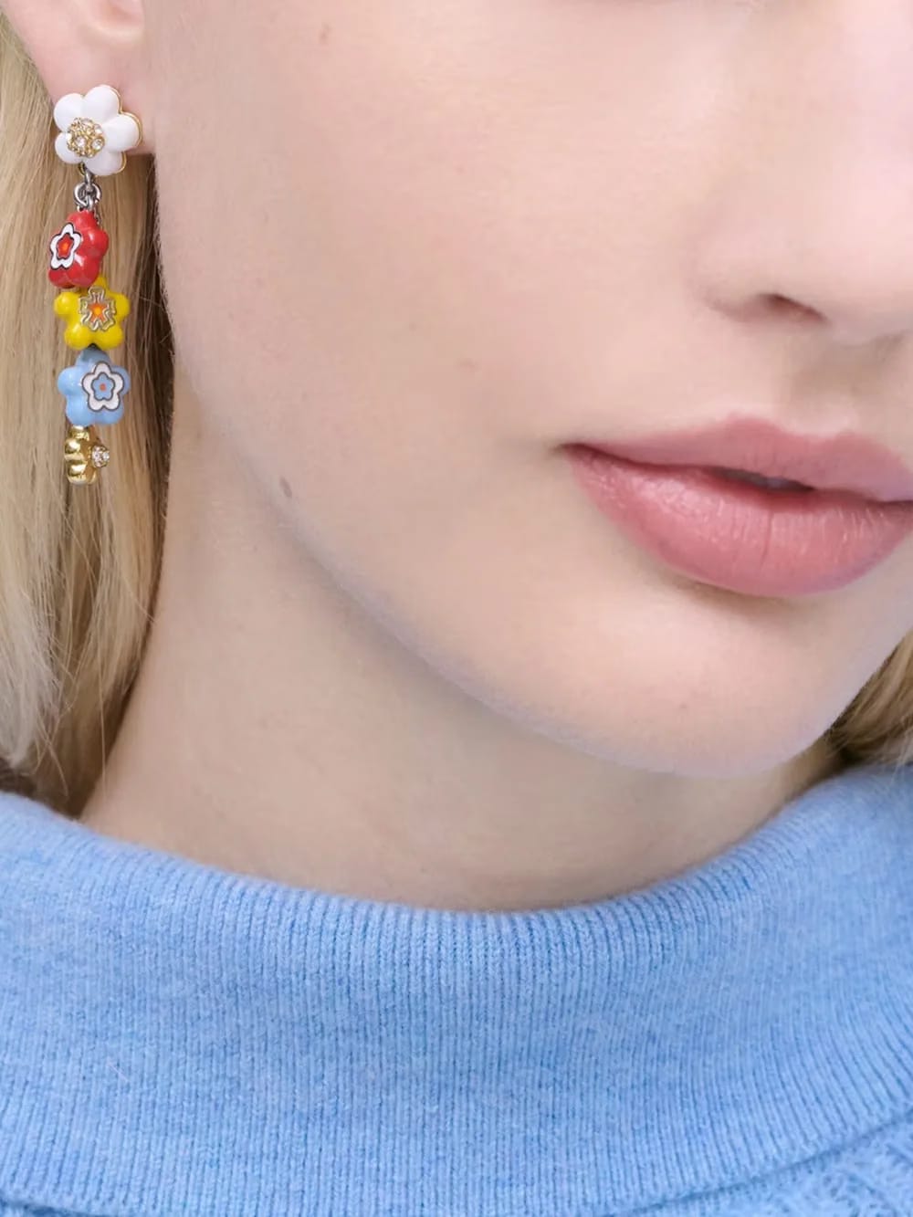 The Enamel Wild Daisy Statement earrings