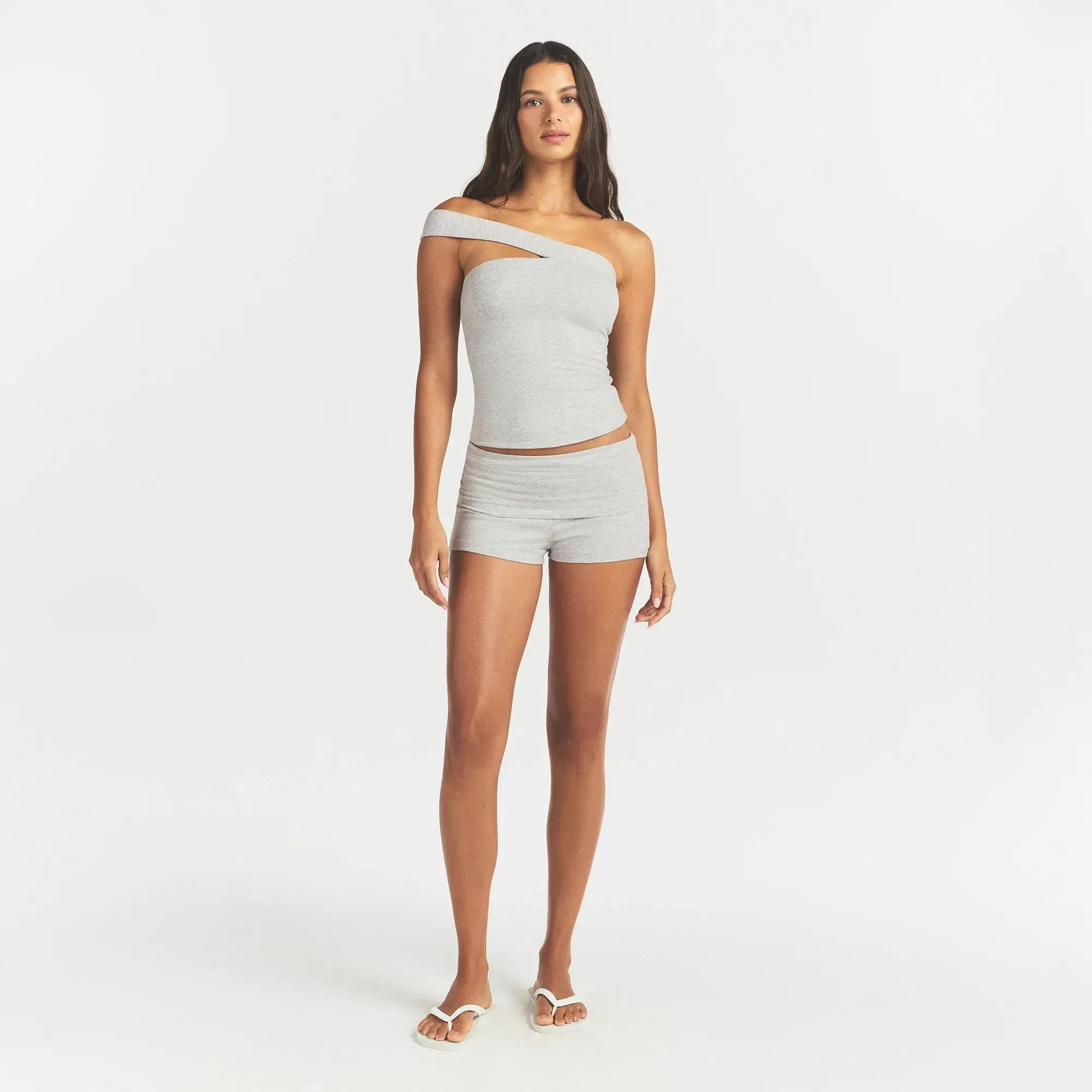 Cotton Jersey Foldover Short