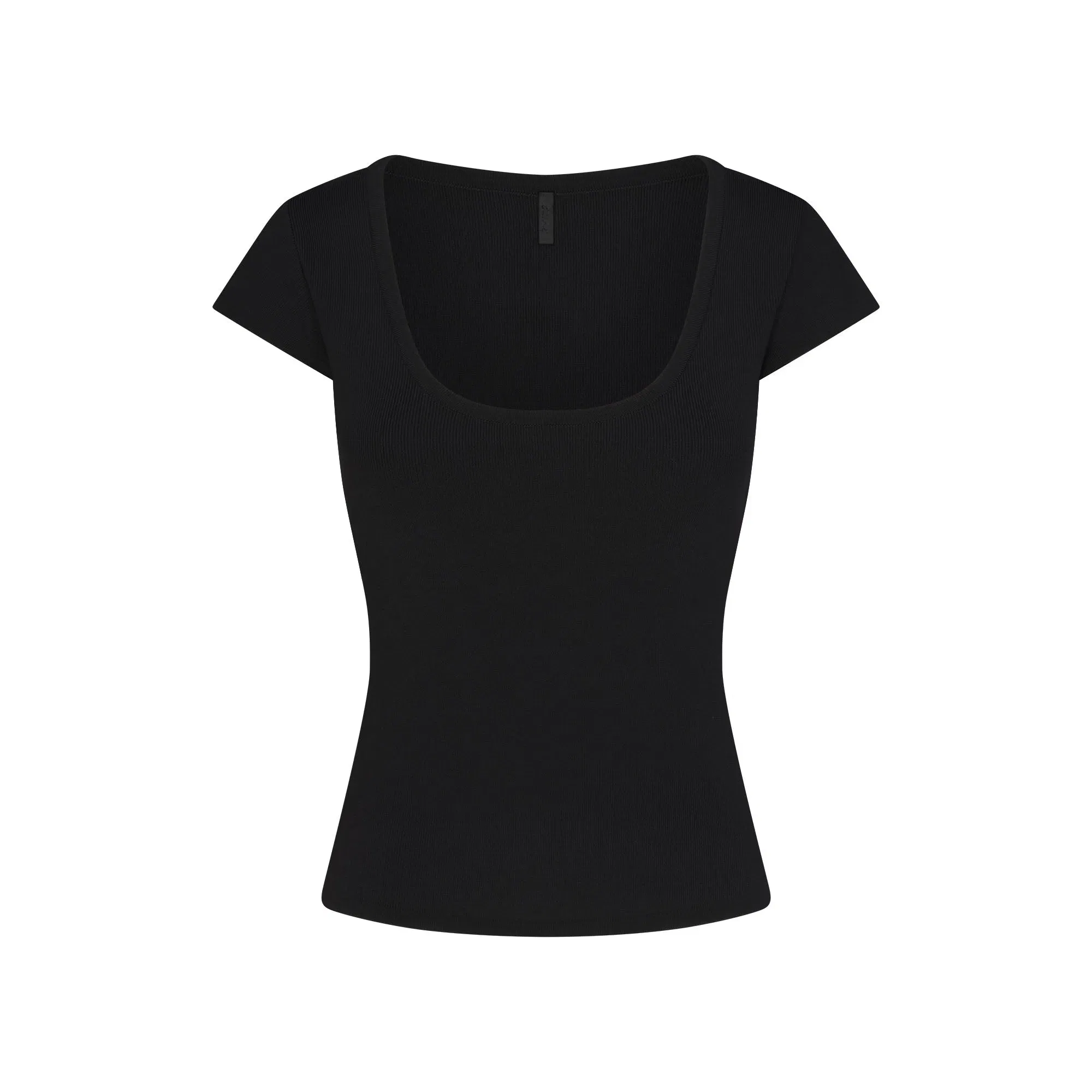 Refined Knit Scoop Neck Top