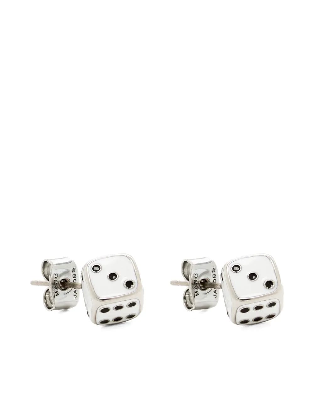 X Derrick Adams Dice earrings