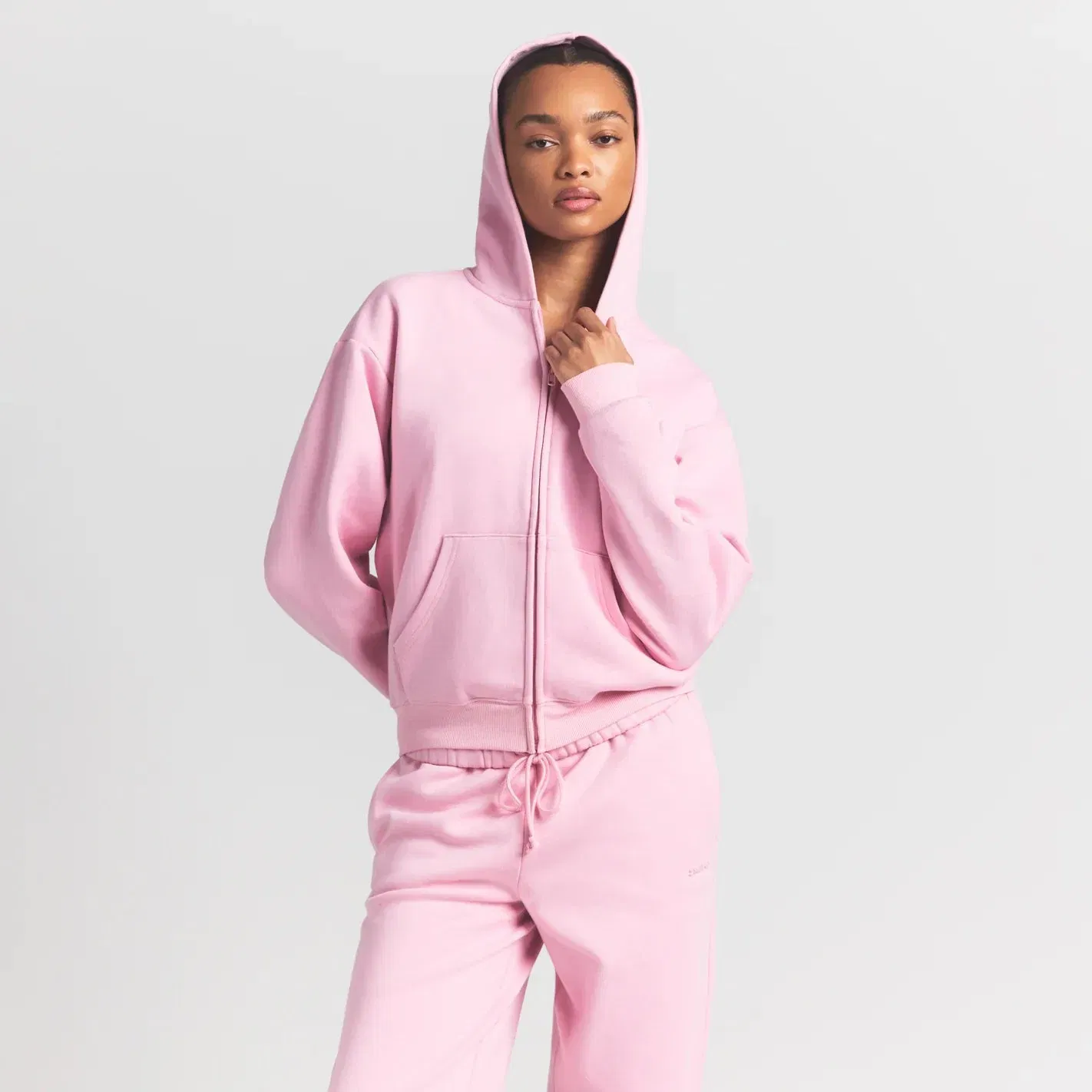 Cotton Fleece Classic Zip Up Hoodie