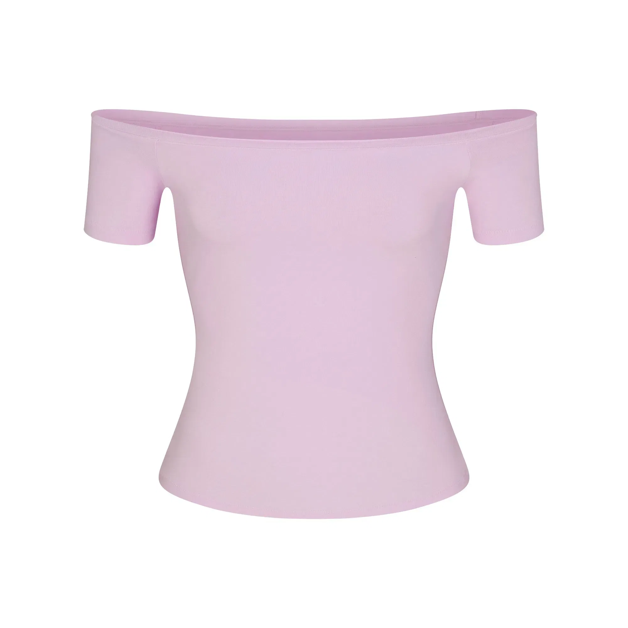 Cotton Jersey Off the Shoulder Top
