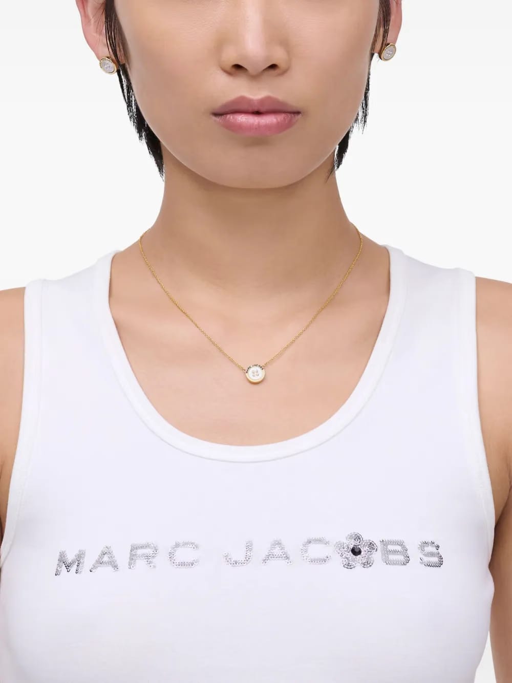 Button Mop necklace