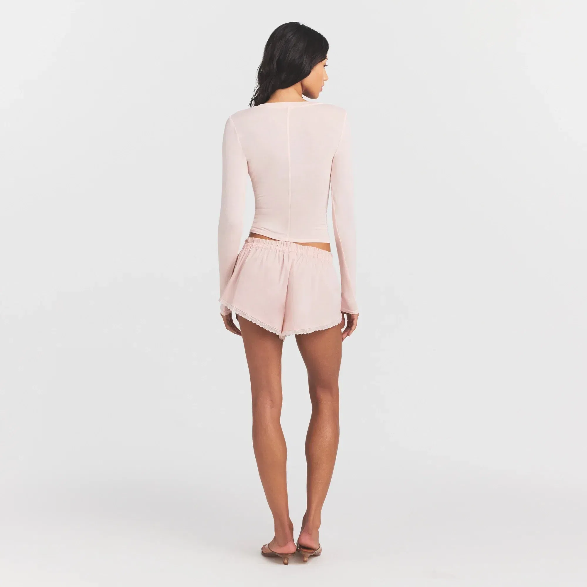 Sheer Modal Crewneck Henley